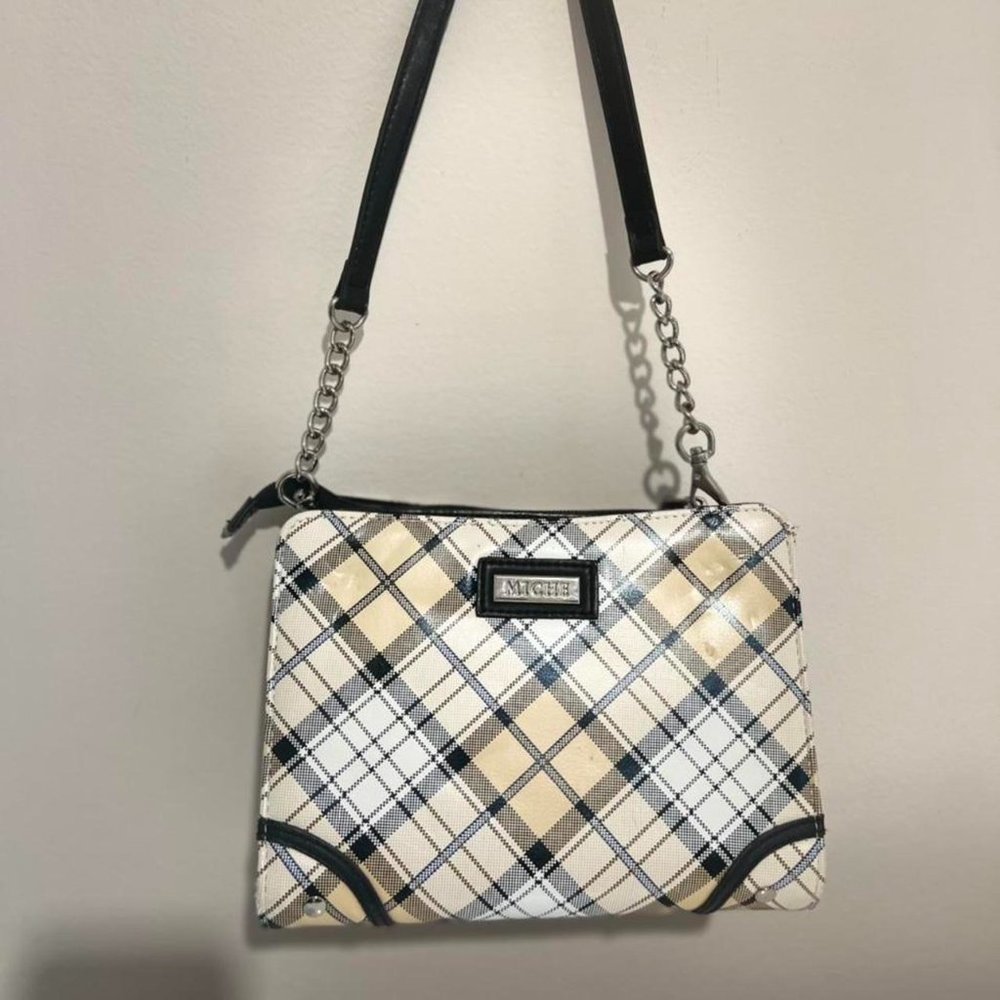 Classic plaid vintage-inspired MICHE purse